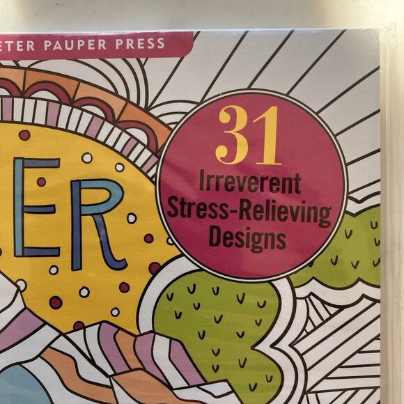 NEW Studio Series by Peter Pauper Press Adult Coloring book Inner F*cking Peace - Picture 5 of 5
